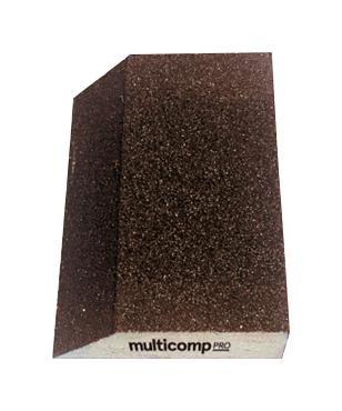 MULTICOMP PRO MP013569 Sanding Sponge, P60 Grit, 100mm x 70mm x 25mm Size, Aluminium Oxide