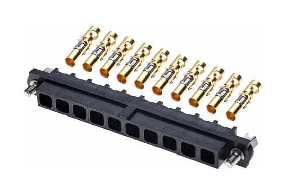 HARWIN M80-4000000F1-10-325-00-000 Rectangular Connector, Datamate Mix-Tek M80, 10 Contacts, Receptacle, 4 mm, Solder, 1 Row