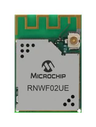 MICROCHIP RNWF02UE-I/100 Wi-Fi Module, w/ U.FL Connector for External Antenna, ADC/DAC/GPIO/I2C/PTA/UART, 2.4 GHz, 2 MB Flash