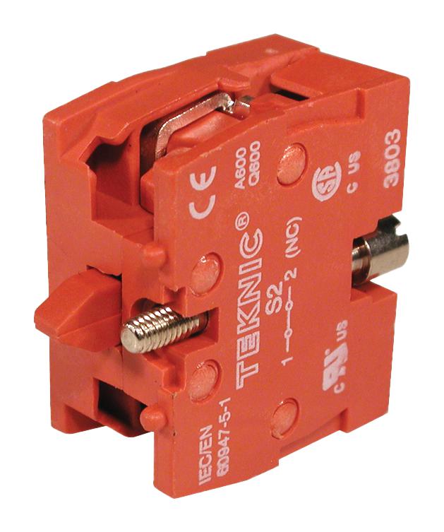 ALTECH S2 CONTACT BLOCK, SWITCH, SPST-NC, 10A/600V