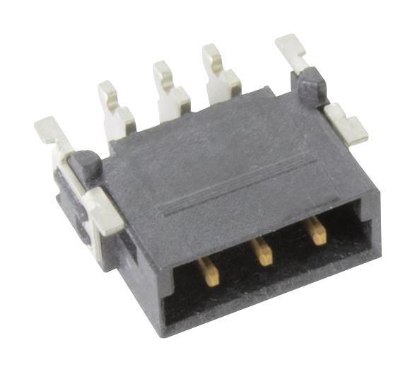 HARTING 15550032601000 Pin Header, Board-to-Board, 2.54 mm, 1 Rows, 3 Contacts, Surface Mount Right Angle