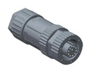 AMPHENOL LTW MSAP-04BFFA-SL8001 Sensor Connector, M Series, M12, Female, 4 Positions, Solder Socket, Straight Cable Mount