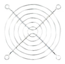HIGHLAND HIG-W92 Fan Finger Guard, Steel - Wire Form, 92mm Axial Fans, 82.5 mm, Bright Nickel Chrome