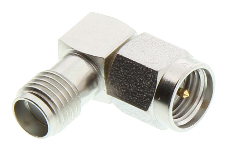 AMPHENOL RF 901-9219-ASF RF / Coaxial Adapter, SMA, Plug, SMA, Jack, Right Angle Adapter, 50 ohm