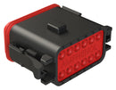 AMPHENOL SINE/TUCHEL AT06-12SB Automotive Connector Housing, Black, AT Series, Plug, 12 Ways