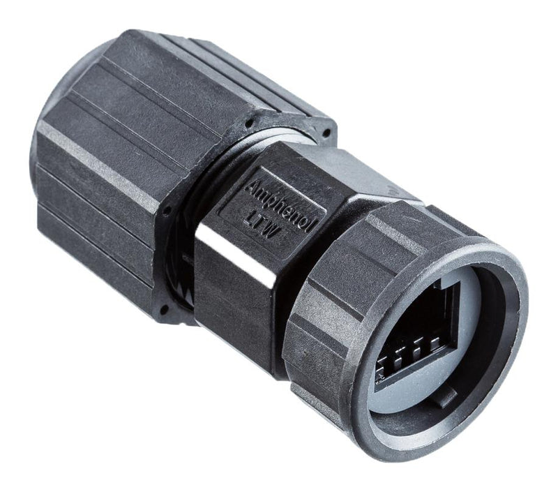 AMPHENOL LTW RDP-00BMMS-TLM7001 Modular Connector, Housing, RJ45 Plug, 1 x 1 (Port), IP67, Cable Mount