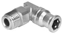 FESTO 162874 Push-In L-Fitting, R1/4, 10 bar, 8 mm Outer Dia Tube, Stainless Steel CRQSL-1/4-8 push-in L-fitting