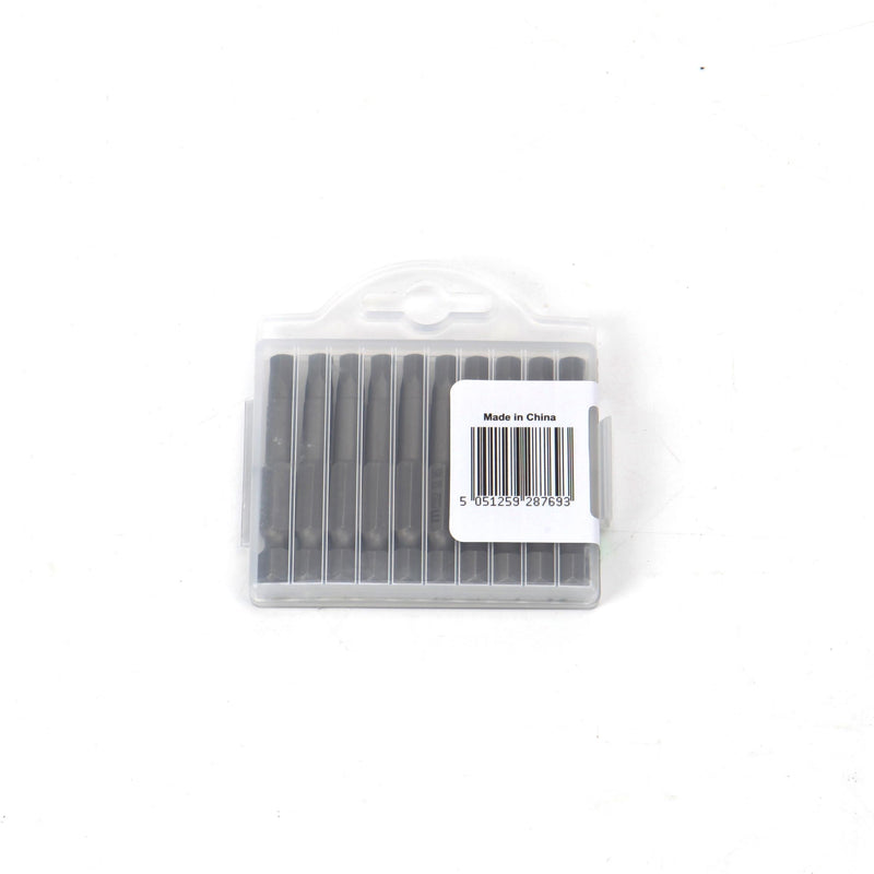 MULTICOMP PRO MP012267 Hex Bit, 10 Pieces of Hex Driver Bits, H5, 50mm, S2