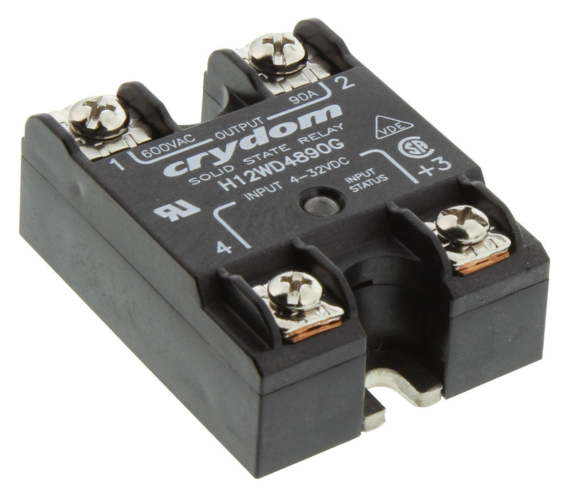 SENSATA/CRYDOM H12WD4890G SSR, 48-660VAC, 90A, PANEL