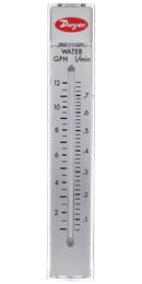DWYER RMB-82D-SSV Liquid Flowmeter, SS Valve, 1 to 12 GPH/0.06 to 0.76 LPM, 100 psi, 3% Accuracy, 1/4" FNPT