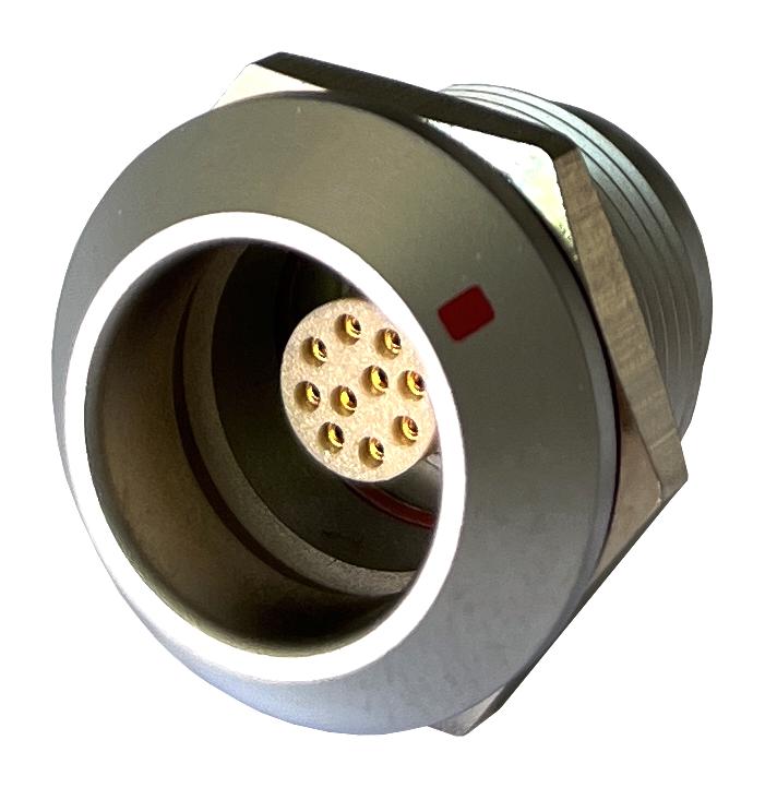 MULTICOMP PRO MCP-M1RSG10S-IP67 Circular Connector, MP IP67 Metal Push Pull Series, Panel Mount Receptacle, 10 Contacts