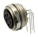 AMPHENOL SINE/TUCHEL T3363902 Circular Connector, C091A Series, Right Angle Panel Mount Receptacle, 5 Contacts, Solder Socket