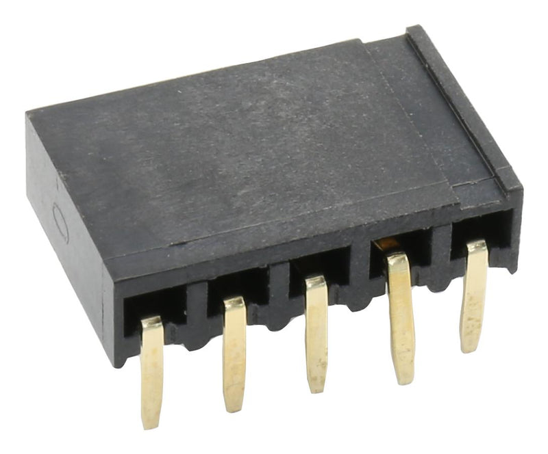 MULTICOMP PRO 2212BR-05G PCB Receptacle, Board-to-Board, 2.54 mm, 1 Rows, 5 Contacts, Through Hole Mount