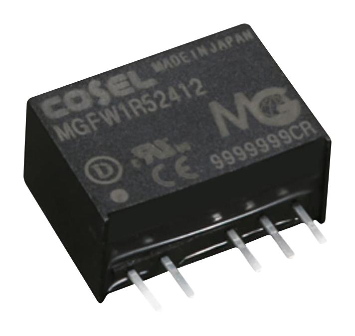 COSEL MGFW1R54815 Isolated Through Hole DC/DC Converter, ITE, SIP, 4:1, 1.5 W, 2 Output, 15 V