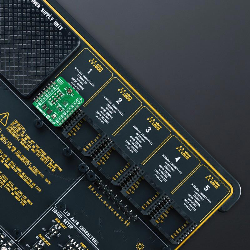 MIKROELEKTRONIKA MIKROE-5921 Add-On Board, Barometer 13 Click, 12C, SPI Interface, MikroE mikroBUS Compatible Development Board