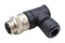 BULGIN LIMITED PXPTPU78RAM04ASTM22 Sensor Connector, Buccaneer Series, 7/8", Male, 4 Positions, Screw Pin, Right Angle Cable Mount