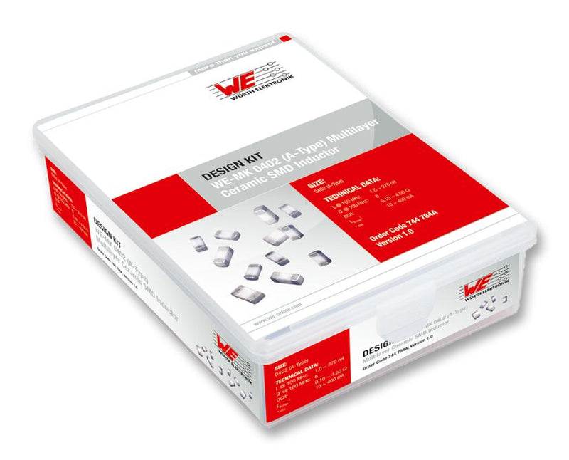 WURTH ELEKTRONIK 744784A Inductor Kit, 0402A, WE-MK Multi-layer Ceramic Inductors