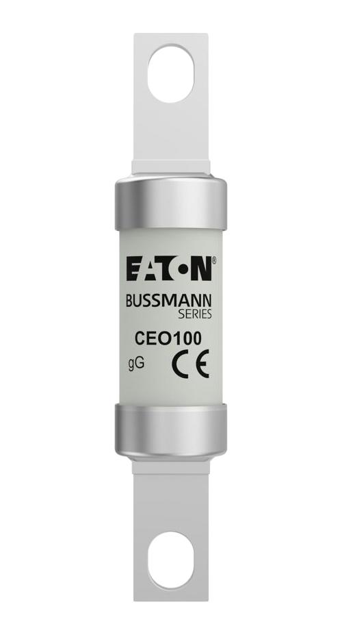 EATON BUSSMANN CEO100 Fuse, High Rupturing Capacity (HRC), CEO Series, 100 A, Bolted Tag, 500 V
