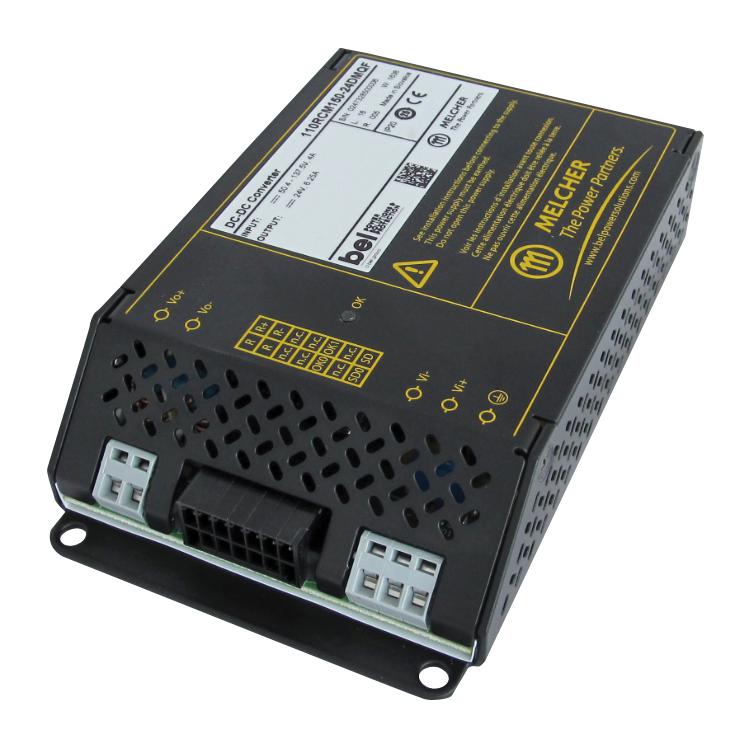 BEL Power Solutions 24RCM150-24DMQ 24RCM150-24DMQ Isolated Chassis Mount DC/DC Converter ITE &amp; Railway 3:1 150 W 1 Output 24 V 6.25 A