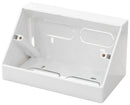 TUK 3LAG2 Angled Back Box, Double Gang, White, 146.4 x 115.85 x 73 mm GTIN UPC EAN: 5055386510730
