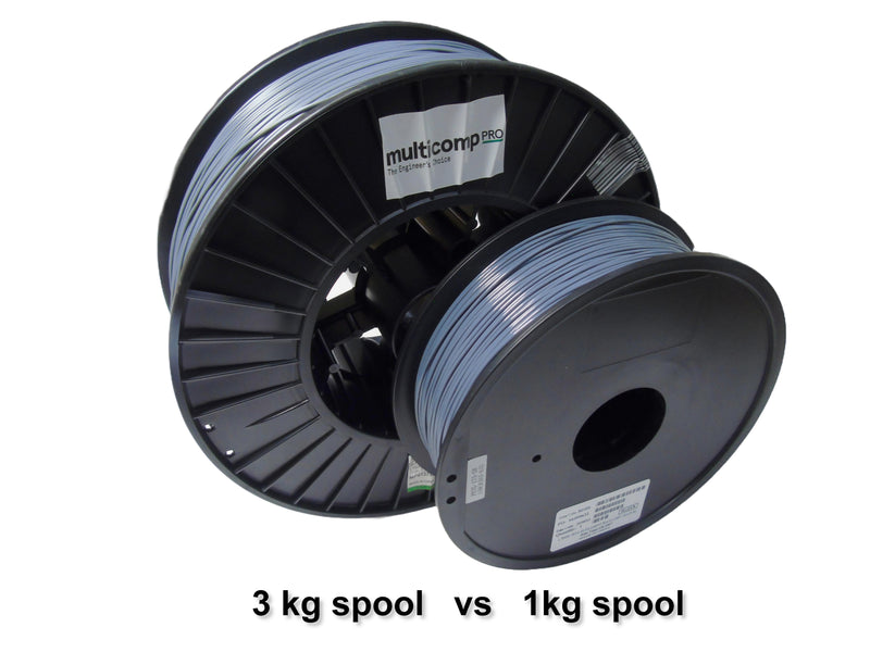 MULTICOMP PRO MP013790 3D Printer Filament, Grey, 1.75mm, PLA+, 210&deg;C to 230&deg;C, 3kg