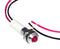 CML INNOVATIVE TECHNOLOGIES 19040253WEC LED Panel Mount Indicator, Red, 12 VDC, 8 mm, 20 mA, 80 mcd, IP67