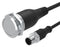EAO 82-665G.1000 Vandal Resistant Switch, 82 Series, 22 mm, SPDT, Momentary, Round Flat Flush, Natural