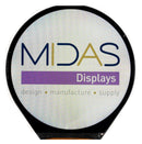 MIDAS DISPLAYS MDT0340AIS-MIPI TFT LCD, 3.4 ", 800 x 800 Pixels, Round, RGB, 1.8V