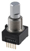 CTS 291V1022F832AB Rotary Encoder, Optical, Incremental, 8 PPR, 32 Detents, Vertical, With Momentary Push Switch