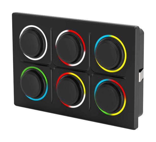 EAO K09-00.000014 Keypad, Rugged, J1939, 09 Series, 2 x 3