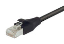 L-COM TRD695SCR-BLK-50 Ethernet Cable, Cat6, RJ45 Plug to RJ45 Plug, Black, 15.2 m, 50 ft