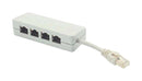 L-COM PMOD4S-1 Splitter, ISDN, 5 RJ45 8x8, Fully Wired, Shielded, with Cable