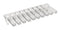 MENTOR 1271.2605 Light Pipe, Polycarbonate, 11.55 mm, 5 Pipes, Square, PC Board, Transparent