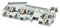 PHOENIX CONTACT 3031393 DIN Rail Mount Terminal Block, 3 Ways, 28 AWG, 10 AWG, 6 mm&sup2;, Clamp, 32 A