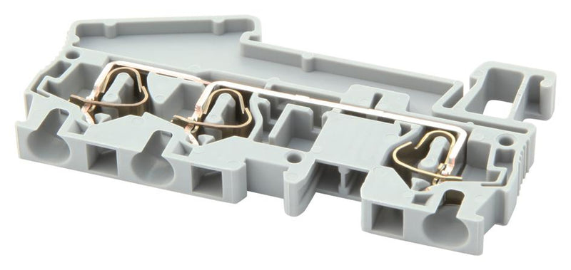 PHOENIX CONTACT 3031393 DIN Rail Mount Terminal Block, 3 Ways, 28 AWG, 10 AWG, 6 mm&sup2;, Clamp, 32 A