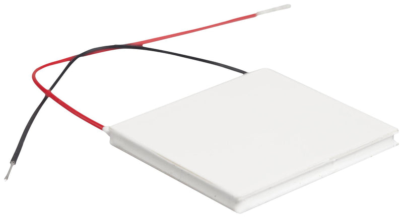 MULTICOMP PRO MP-APC-127-10-15-S-F4 Cycling TE Module, 3 A, 15.7 V, 32.5 W, 4 ohm, 77 &deg;C, 22 AWG Red & Black Wire, 30 x 30 x 3.85mm