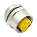 BULGIN LIMITED PXMBNI78FPF04APCPG135 Sensor Connector, Buccaneer Series, 7/8", Female, 4 Positions, PCB Socket, Straight Panel Mount
