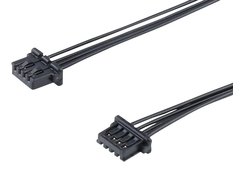 MOLEX 226203-1043 Cable Assembly, OneBlade Receptacle to OneBlade Receptacle, 4 Ways, 1 mm, 1 Row, 300 mm, 11.8 "