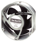 SANYO DENKI 9SG5724P5H61 DC Axial Fan, 24 V, Rectangular with Rounded Ends, 150 mm, 51 mm, Ball Bearing, 410 CFM