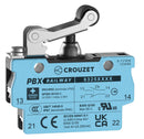 CROUZET 83250224 Microswitch, IP67, Standard, Roller Lever, SPDT-DB, Screw Clamp, 2 A