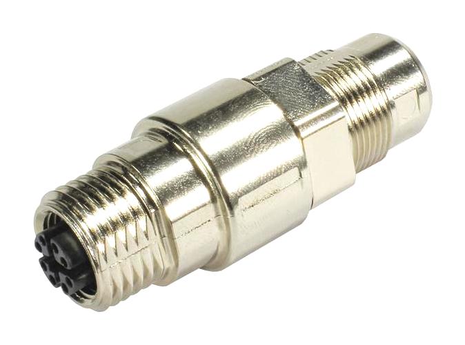 HARTING 21033816815 Gender Changer, Har-Speed M12 Circular Connector, Female, Screw Locking