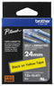 BROTHER TZESL651 TAPE, LABEL PRINTER, BLK/YLW, 8MX24MM GTIN UPC EAN: 4977766806442