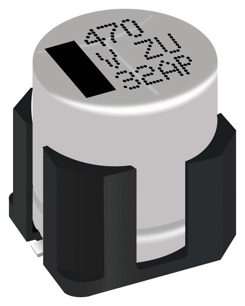 PANASONIC EEHZU1V471UV Hybrid Aluminium Electrolytic Capacitor, Vibration-Proof, 470 &micro;F, &plusmn; 20%, 35 V, Radial Can - SMD
