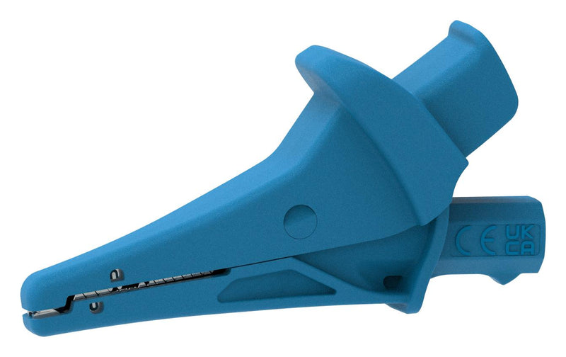 CAL TEST ELECTRONICS CT4501-6 ALLIGATOR CLIP, BLUE, 20A, 1.2"