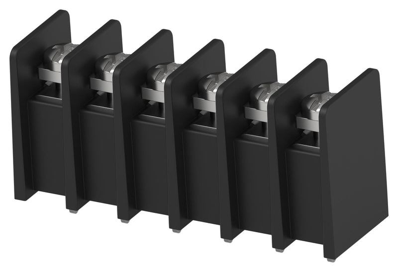 TE CONNECTIVITY 1546734-6 PCB Mount Barrier Terminal Block, 8.26 mm, 1 Row, 6 Ways, 22 AWG, 12 AWG, 20 A