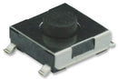 MULTICOMP MC32882 Tactile Switch, MCDTSZML-6, Top Actuated, Surface Mount, Round Button, 100 gf, 50mA at 12VDC
