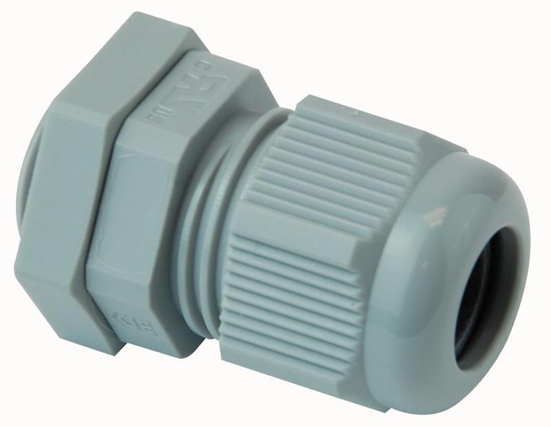 HYLEC 50616PA7001SET NYLON M16 CABLE GLAND GREY