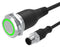 EAO 82-665A.2134 Vandal Resistant Switch, Ring Illuminated, 24V LED, 82 Series, 22 mm, SPDT, Maintained