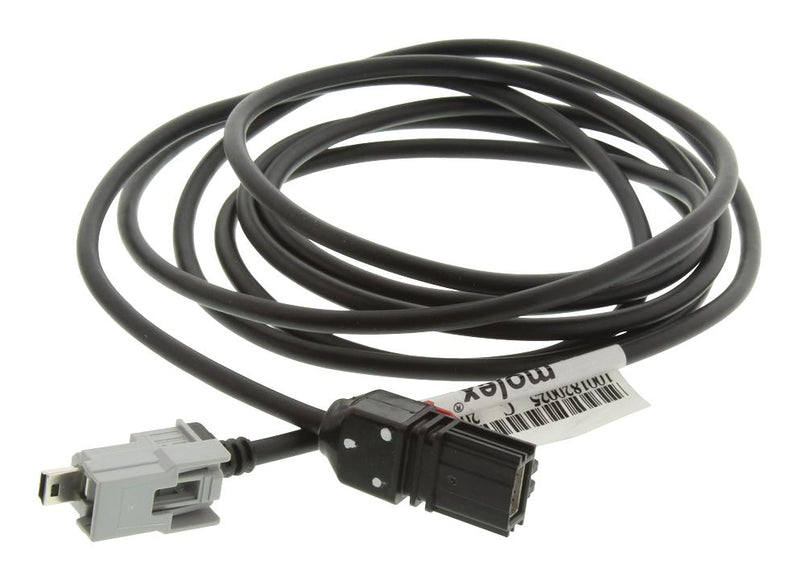 MOLEX 100182-0025 Smart Cable Assembly, USB to USB Converter, Mini USB 2.0 B Plug, 2.43m Length