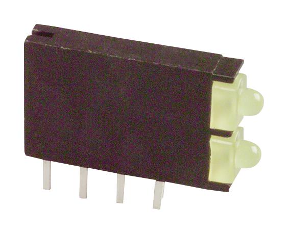 DIALIGHT 571-0133F Circuit Board Indicator, Yellow, Through Hole, 20 mA, 12.6 mcd